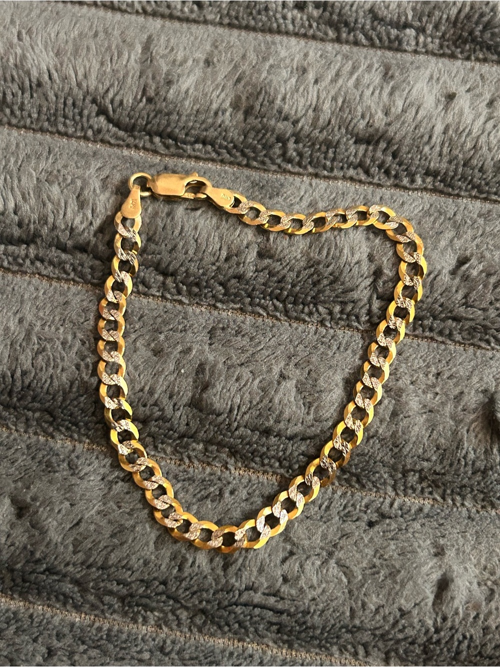14k solid Gold cuban Bracelet